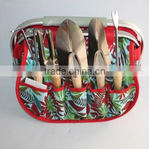Ladies Garden Tools Organized Bag With Iron Handle thumbnail-2