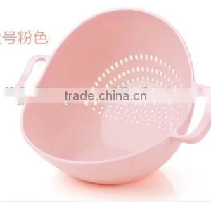 Super Practical Creative Fashion Plastic Wash Rice Colander Strainer Sieve Bright Kitchen Plastic Drain Vegetable Basket thumbnail-2