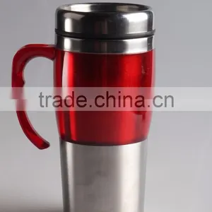 Straight Body Double Wall Stainless Steel Cup With Handle thumbnail-2