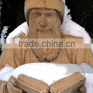 Religious Decorative Sculpture Sitting Reading Book Life Size Saint Charbel Satues for Sale thumbnail-2