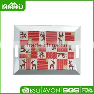 45cm David's Deer Design Christmas Plastic Food Serving Tray thumbnail-1