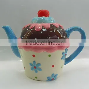 Lovely Teapot/ceramic Tea Pot/ Porcelain Teapot for Home Decor thumbnail-1
