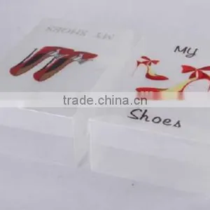 Clear Plastic PP Foldable Storage Shoe Box With Nice Printing thumbnail-2