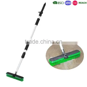 Telescopic Water Flow Through Garden Brushes, Outdoor Sweeping Brush thumbnail-1