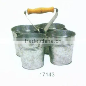 Bucket Set, 4 Buckets for a Set, Metal Bucket Set thumbnail-1