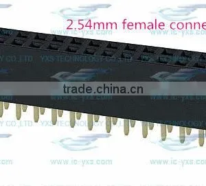 2.54mm 2*15pins Gold Plated Female Through Hole Connector PP Series Dual Female thumbnail-1