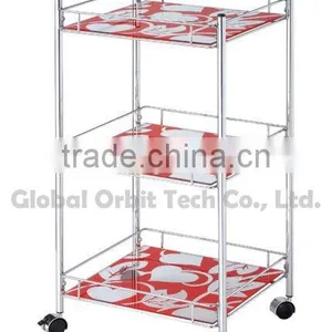 3 Tier Metal Book Shelf/magazine Rack/ Sheet Metal Storage Rack thumbnail-2