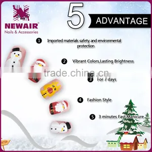 2017 OEM Christmas False Nail Decal Water for Nail Art thumbnail-5