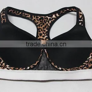 Women Padded Sports Bra/jacquard Printing Sports Bra thumbnail-2