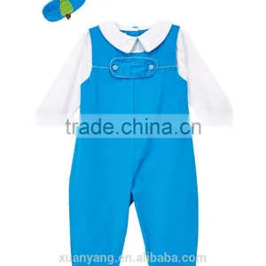 High Quality New Baby Set White Shirt and Blue Pant ,two Piece Fall Long Sleeves Baby Boy/girl Clothes,kids Wear thumbnail-2