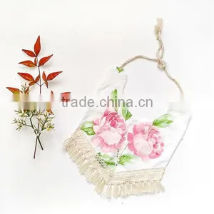 Baby Bandana Drool Bibs Tassel Kids Feeding Baby Boutique Floral Bibs thumbnail-5
