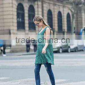 Summer Sleeveless Halter Dress Latest Fashion Blouse Braces Backless Dress thumbnail-1