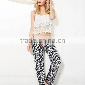 Zebra Plush Pants Pictures of Girls in Sleepwear thumbnail-1