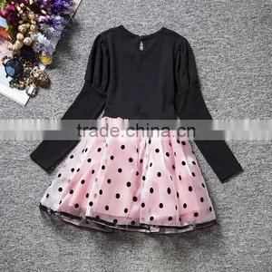 2016 Years Long Sleeve Princess Winter Dress Wholesale Children Clothes thumbnail-2