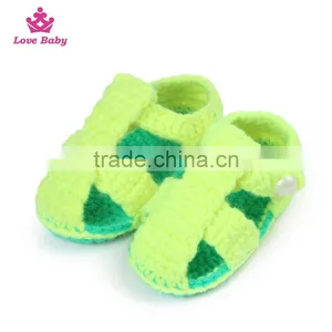 Handmade Blue Baby Sandals Crochet Baby Shoes LBS20151223-62 thumbnail-2