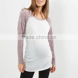 Maternity Clothes Pregnant Women Raglan Sleeve T-shirt thumbnail-6