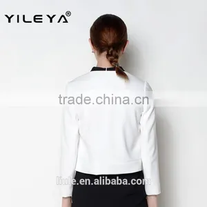 O Neck Single Breast Designed Red Fashion Casual Women European Italy Style Jackets on Sale thumbnail-4