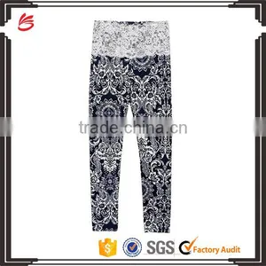 Full Sublimation Print Capri Yoga Pants Women Custom Your Logo thumbnail-1