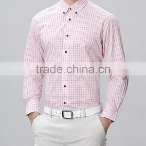 New Design Men Casual Shirts Fancy Plaid Design Wholesale Clothing thumbnail-1