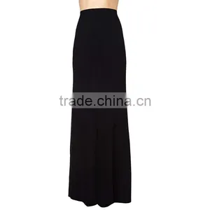 Guangzhou Long Black Knitted Cotton Skirt Models for Women thumbnail-1