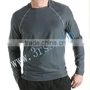 2014 Men's Grey Long Sleeve UPF50+ Rash t Shirt thumbnail-1