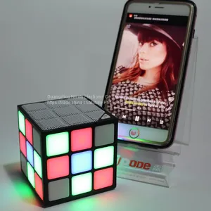 Mini Magic Cube Colorful Wireless Portable Bluetooth Speaker LED Flash Light With TF Card Handsfree thumbnail-3