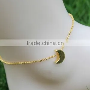 Sexy Women Gold Silver Moon Pendant Ankle Chain Foot Chain Anklets thumbnail-3