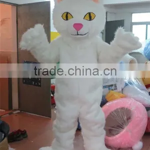 Hot Sale 100% In-kind Shooting White Cat Mascot Adult Cat Costume White Cat Mascot Costume thumbnail-1