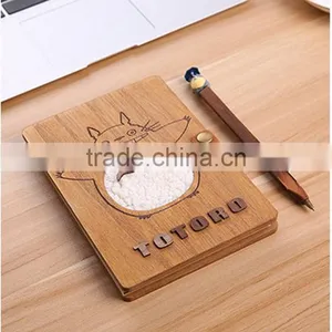 My Neighbor Totoro Cute Cartoon Wooden Anime Notebook Design B thumbnail-1