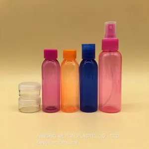 Skincare Set Girl Travel Kit With 100ml and 60ml Plastic Color Bottle thumbnail-1