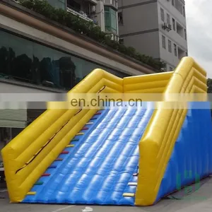 HI Blue and Yellow Pvc Inflatable Ramp for Zorb Balls thumbnail-1
