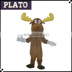 Fancy Dress Plush Deer Walking Costume, Adult Christmas Reindeer Costume for Sale thumbnail-1