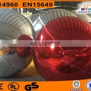 2017 Hot Sale Inflatable Mirror Ball, Silver Reflective Ball, Inflatable Mirror Balloon for Events Decoration thumbnail-1