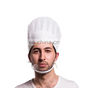 White Non Woven Chef Hat thumbnail-1