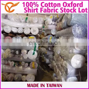 Taiwan Pure Cotton Plaid Oxford Fabric Stock Lot thumbnail-1