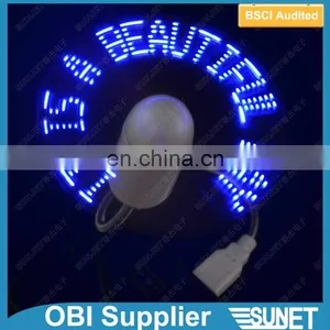 Best Summer Gift Lighting up Events Scrolling LED Message Present Led Fan thumbnail-2