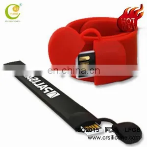 Bulk Waterproof Custom Silicone Usb Flash Drive Wristband thumbnail-3