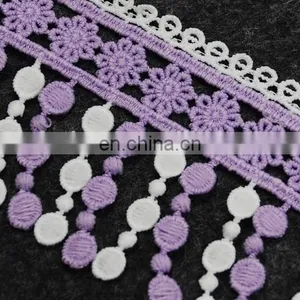 New Fancy Embroidery Polyester Lace Trim Lollipop Lace Fringe Trim for Garment thumbnail-3