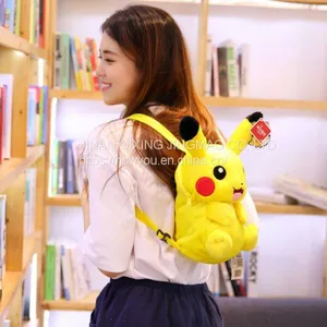 Pikachu Backpack Cartoon Plush Children's Bag Cute Adult Backpack thumbnail-3