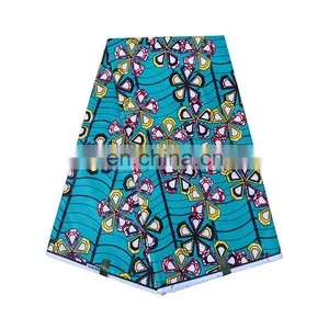 Wholesale 2020 in Stock 100% Cotton Wax Printing African Wax Fabric thumbnail-1