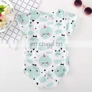 Summer Baby Romper Baby Plain Rompers thumbnail-2