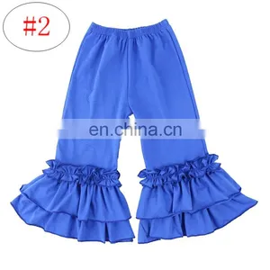 Kids Girls Bell Bottom Flare Pants Wide Leg Pants Printed Floral Flare Palazzo Pant Trousers 20colors 5 Size Free Shipping thumbnail-3