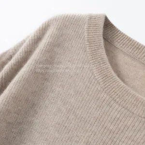 Mens Round Collar Pure Knitted Wool Wholesale Cashmere Sweater Jumper thumbnail-3