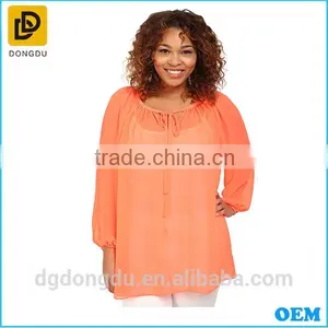 Summer Woman Clothes 2016 Latest Fashion Plus Size Long Sleeve Blouse thumbnail-1