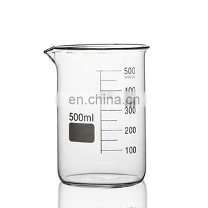 Chemical Laboratory Low Form Glass Beaker With Guaduation and Spout thumbnail-3