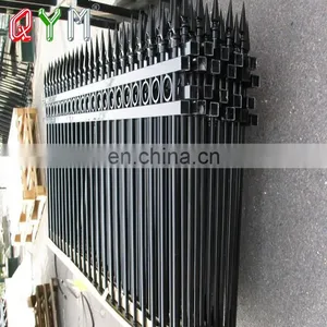 Cheap Wrought Iron Fence Steel Welded Picket Fence thumbnail-2