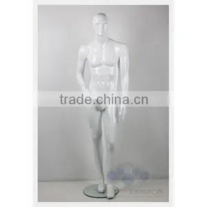 Full Body Abstract Bright White Man Mannequin thumbnail-1