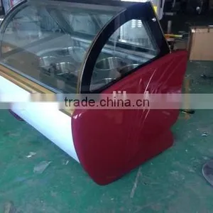 China Supplier Fried Ice Cream Showcase / Hard Ice Cream Showcase / Commercial Ice Cream Showcase thumbnail-2