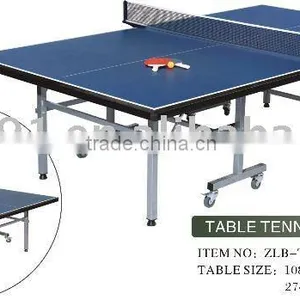 Standard International Table Tennis Table With Eight Wheels thumbnail-1