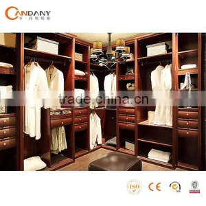 Classic Wooden Wardrobe , Fabric Wardrobe Closet thumbnail-1